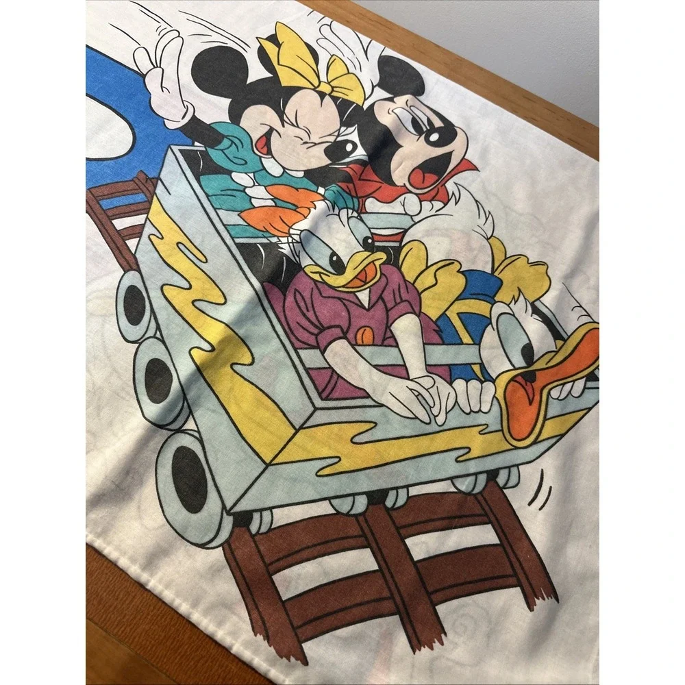 VTG Mickey Mouse Minnie Disney‎ Pillowcase Goofy Donald Duck Mickey Friend USA